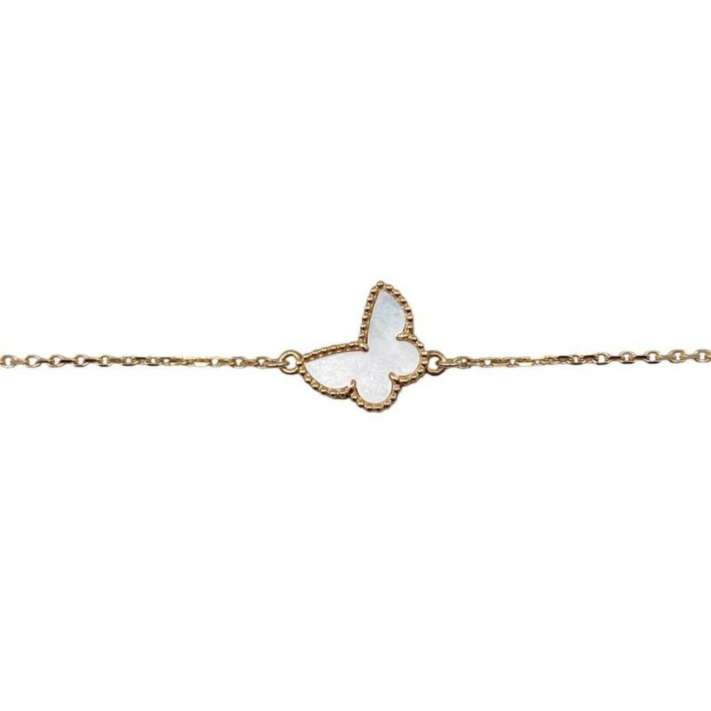 ★SOLD★ Van Cleef & Arpels Bracelet Sweet Papillon Yellow Gold Mother - Picture 4 of 8